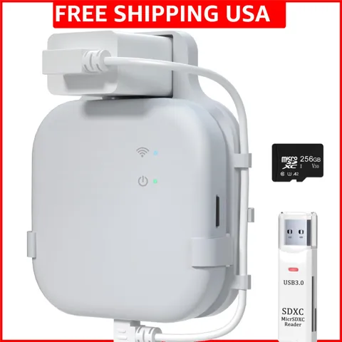 256GB Micro SD Card & Outlet Wall Mount for Blink Sync Module XR