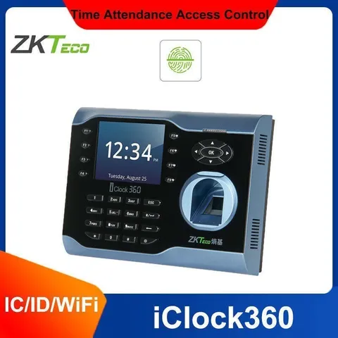 ZKTeco iClock360 Fingerprint Time Attendance Terminal 3.5 Inch Screen Time Clock