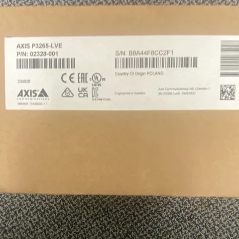 Axis P3265-LVE IP/Network Wired Color Dome Camera Brown MPN 02328-001