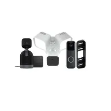 Blink Wired Floodlight Camera with Pan-Tilt Indoor Camera and Video Doorbell
