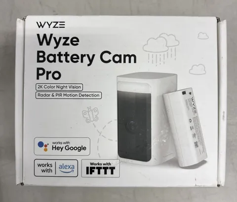 Wyze Battery Cam Pro 2k Wireless Security Camera