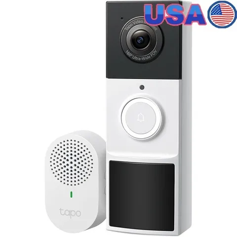 2K Video Doorbell W/ Two-Way Audio Night Vision Motion Detection Smart Alerts US