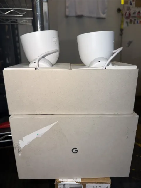 Google Nest Cam Outdoor 2-Pack Wired 1080p Night Vision Security Cameras White