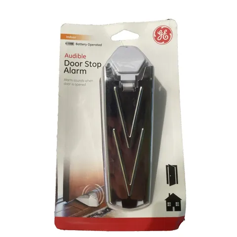 GE Door Stop Alarm Alarm Sounds When Door Opened Personal Security 120 decibels