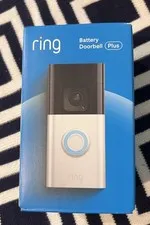 NEW - Ring Battery Doorbell Plus Smart Wifi Video Security Camera Satin Nickel