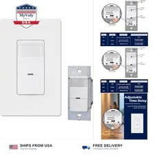 Motion Sensor Light Switch - 120-277V Wall Switch Sensor, Occupancy and Vacan...