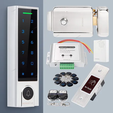 HOMSECUR IP66 APP WIFI RFID Access Control Set Electric rim lock