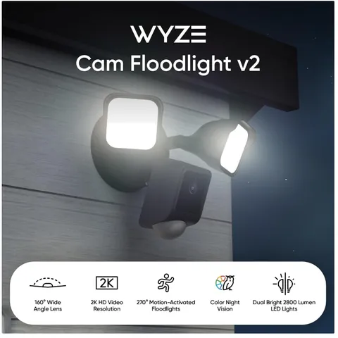 Outdoor Security Camera 2K HD with 2800 Lumens