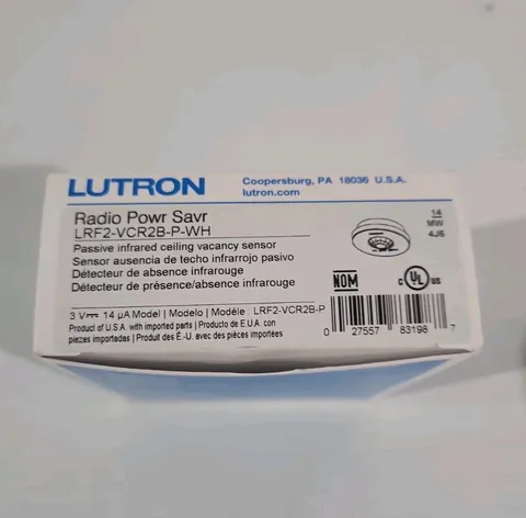 Lutron ‎LRF2-VCR2B-P-WH Radio Saver Vacancy Sensor - White