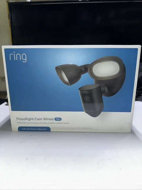 Ring Floodlight Cam Wired Pro 1080p Security Camera Black Brand New in Box!