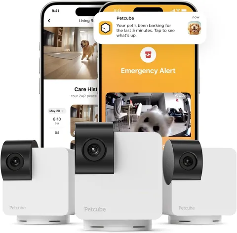 Cam 360 the Pack of 3 Camera | Ultimate Interactive Wifi Pet and Home Security P