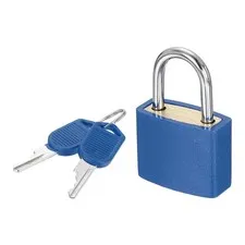 Padlock with Keys Shackle Waterproof Keyed Locks Dark Blue