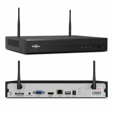 Hiseeu WK-4HB613 4CH Wireless WiFi NVR Security Recorder HDMI VGA [NO HARDDISK]
