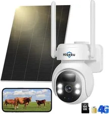 4G LTE Cellular Security Camera Solar Powered, No Wifi Security Cameras Wireless