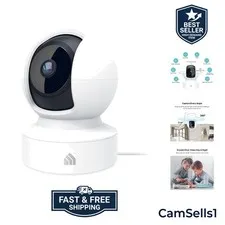 Kasa KC410S 2K Indoor Camera with Motion Detection & 2-Way Audio - Wi-Fi Enabled