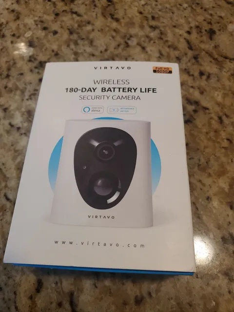 VIRTAVO Indoor/Outdoor Security Camera, 1080P HD Wireless Rechargeable Battery 