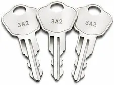 3 Pack 3E2 Keys for Sentry Safes Model 1100 Compatible with Safe Boxes Lock...