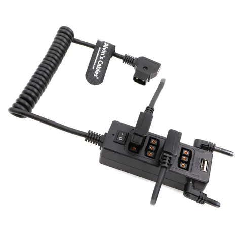 DTap Splitter Cable Power Switch Male To 4 Female 2 DC USB VMount Battery