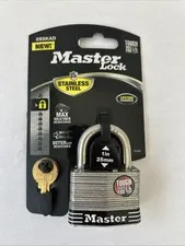 MasterLock 5SSKAD 2"W Stainless Stee 4Pin Tmblr Laments Padlock Keyed Alike F24