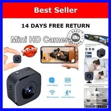 Mini WiFi Security Camera HD Color Night Vision Motion Detection