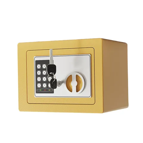 Home Safe Fireproof Waterproof 017 Cu Ft Gold Wall Mounted Hidden Digital Keypad