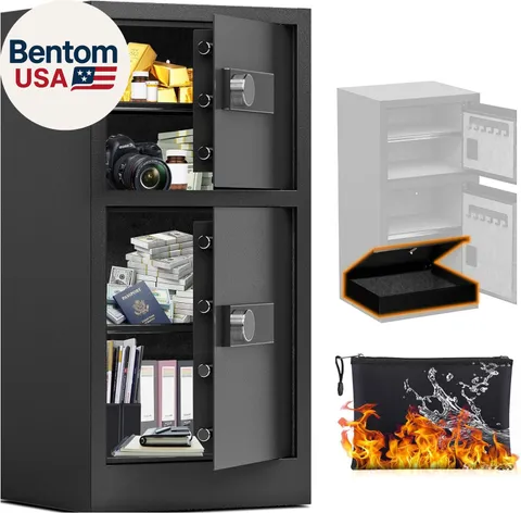 8.6 Cu Ft Extra Large Home Safe with Fireproof and Waterproof Bag,Heavy Duty Dou