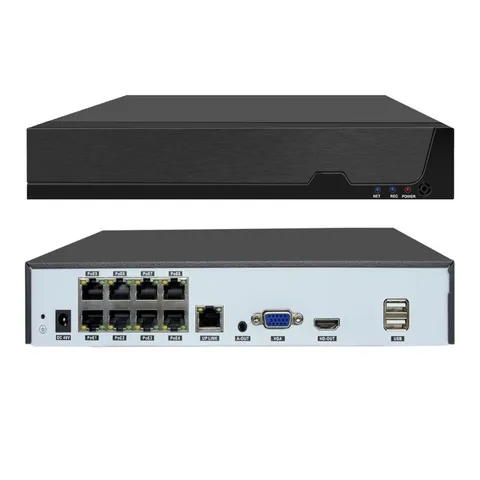 Tennoz 8CH 12MP PoE NVR 8-Port H.265 Security Camera Recorder 6K No HDD