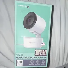 Merkury Smart Auto-Follow 1080p Wi‑Fi Indoor Camera Pan/Tilt Night Vision 2‑Way