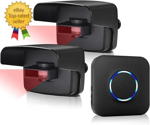 Wireless Driveway Alarms with 58 Chimes,Drive Way Alarm Motion Sensor | 5 Volume