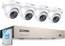 3K Lite 8CH Home Security Camera System with AI Person/Vehicle Detection, 4Pcs 2