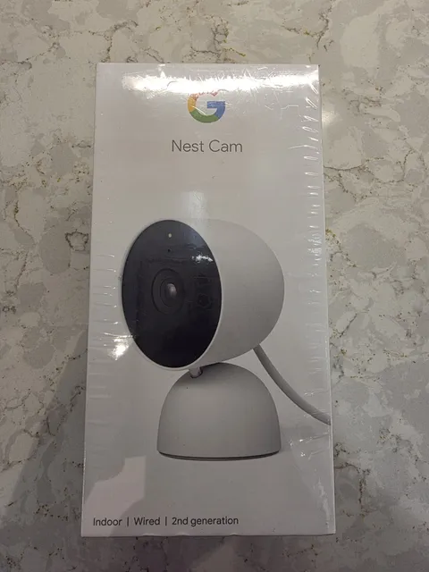 Google Nest Cam Indoor Wired 2nd Generation White GA01998-US SEALED.