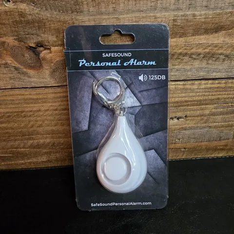 Safesound Personal Alarm 125dB White Keyring Security Device