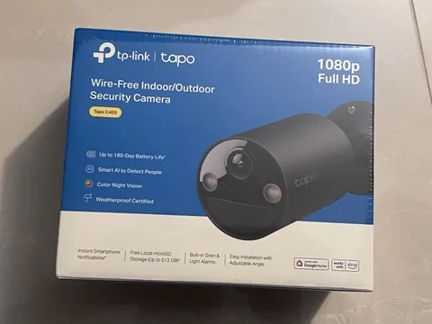 1080P Wireless Outdoor Security Camera Black, Tapo C403