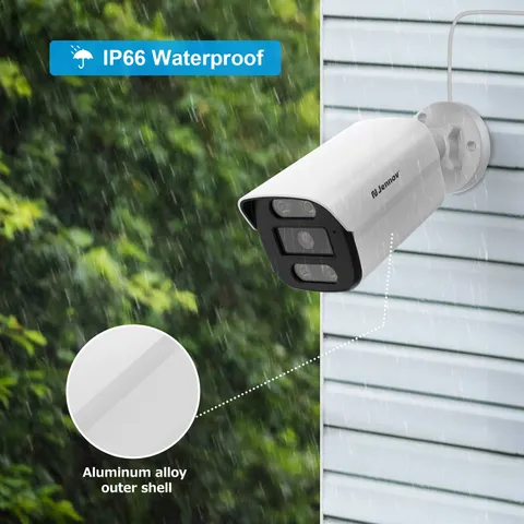 Wired 8MP PoE Security IP Camera 4K Smart Color Night Vision Two-Way Audio