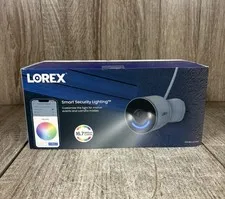 Lorex 4K Spotlight Wi-Fi 6 Security Camera W/ Smart Security Lighting W881AA NEW