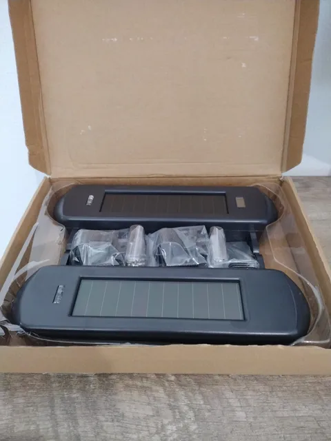HTZSAFE Solar Wireless Photoelectric 3 Beam Sensor 1/2 Mile Long  Range