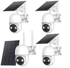 Solar Camera 4MP;Wireless Outdoor Solar Battery Security Camera WiFi Smart-Home