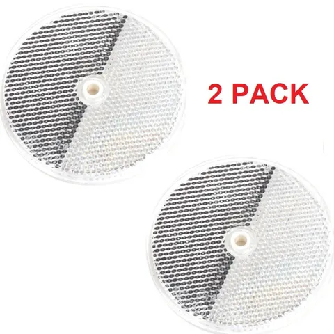 EMX Replacement 3″ Reflector Round Crystal Infrared Reflective Beam Sensor (2pc)