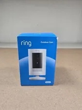 Ring Battery Outdoor Cam Stick Up Camera White New Sealed 