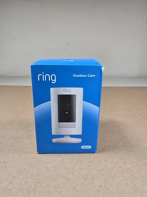 Ring Battery Outdoor Cam Stick Up Camera White New Sealed 
