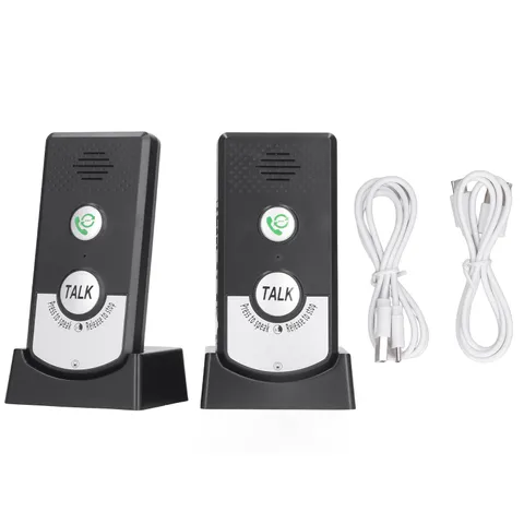 Wireless Voice Intercom Home Smart 2 Way Talk Doorbell For Elderly Caregivers