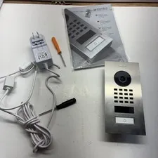 DoorBird IP Video Door Station D1101V flush Mount Stainless Steel V2A, Brushed