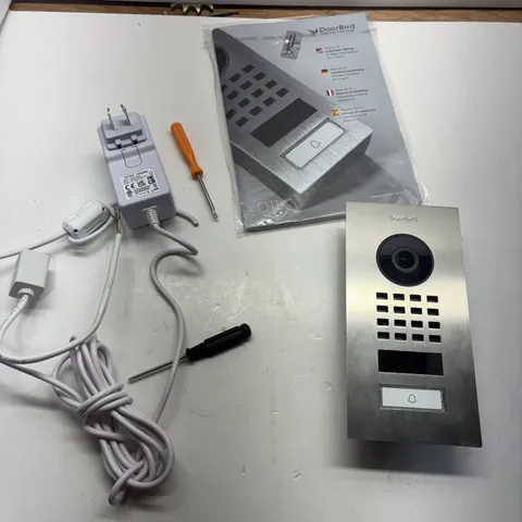 DoorBird IP Video Door Station D1101V flush Mount Stainless Steel V2A, Brushed