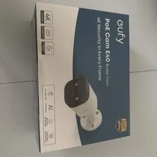 eufy PoE Bullet Security Camera E40 4K UHD NVR Add On Cam Color Night Vision AI