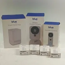 New Blue S40LR0-01 Smart Home Hub Gray Home Security Bundle 	S40LR0-01