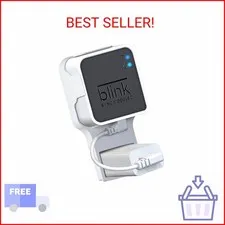 Kidjoyo Wall Mount for Blink Sync Module 2 with Short Cable - Save Space - No Me