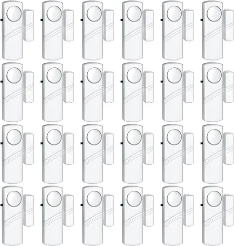 24Pack Door Window Alarms - Wireless DIY Security Sensor for Home, Burglar Alarm