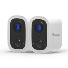 Wireless Security Camera S4 2-Pack, 2K Video, No Monthly Fees, Weatherproof, 2.4