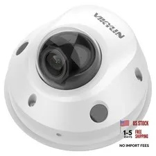 8MP Fixed Dome PoE IP Camera Outdoor, 4K Full Color PoE IP Dome Milk White