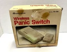 Vintage Safe House Radio Shack Wireless Panic Switch 49-536 New Old Stock Open